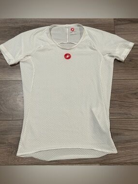 Castelli Women's White Short Sleeve Cycling Base Layer
